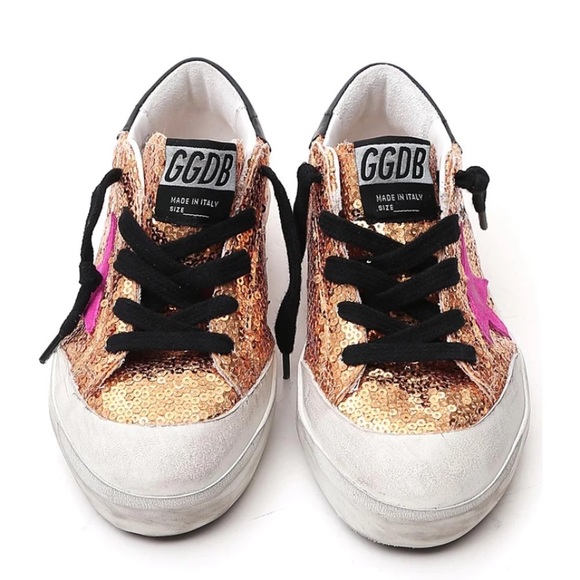 NWOT Golden Goose Superstar Glitter Sneakers 34 - Picture 4 of 8